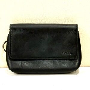 🔥Vintage Fossil Black Leather Coin Bag🔥